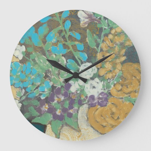 豊富な春II ラージ壁時計 (正面)