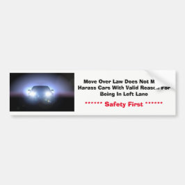 豊富な棒は車線を去りました バンパーステッカー