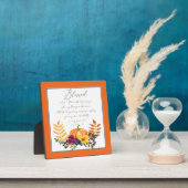 豊富な秋の恵みカボチャとマムスプラム フォトプラーク (インサイチュ)