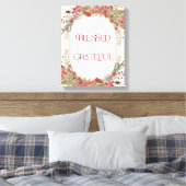 豊富な秋フローラ賛美感謝感謝祭 キャンバスプリント (インサイチュ (寝室))