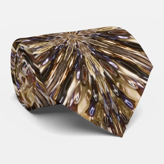 豊富な種子ビーズ抽象芸術パターン ネクタイ (ロール)