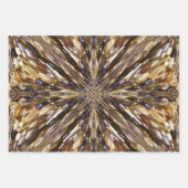 豊富な種子ビーズ抽象芸術パターン ラッピングペーパーシート (正面)