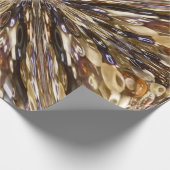 豊富な種子ビーズ抽象芸術パターン ラッピングペーパー (角)