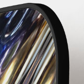 豊富な種子ビーディングパターン抽象芸術 ピックルボールラケット (左詳細)