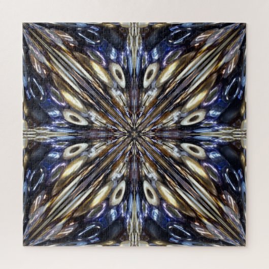 豊富な種子ビーディング抽象芸術パターン ジグソーパズル (縦)