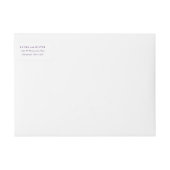 豊富な紫色の水彩画の結婚式 ラップアラウンドラベル (正面)