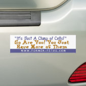 豊富な細胞の群生 バンパーステッカー (車上)