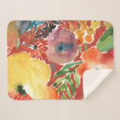 豊富な花模様III シェルパブランケット (正面(横))