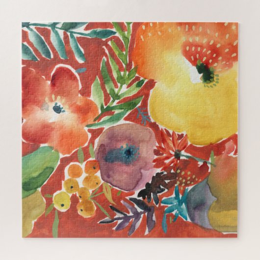 豊富な花模様III ジグソーパズル (横)