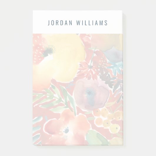 豊富な花模様III ポストイット (正面)