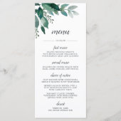 豊富な葉のメニューカード メニュー (正面)