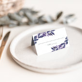 豊富な葉バイオレット植物学 プレイスカード