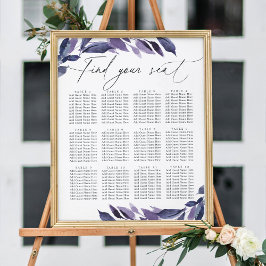 豊富な葉バイオレット植物表 ポスター