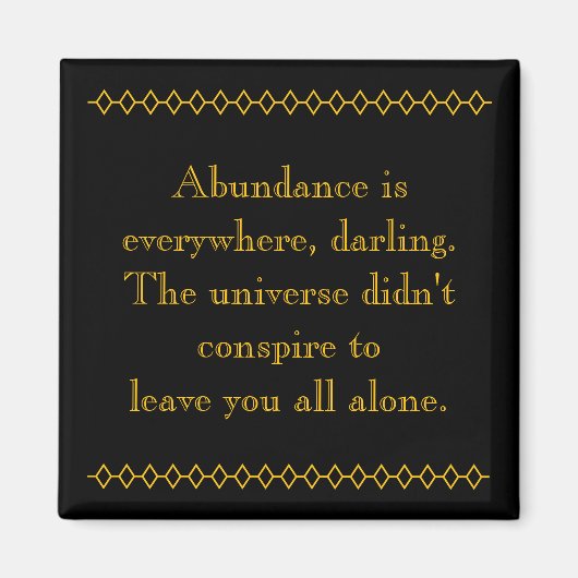 豊富な豊かさ マグネット (正面)