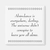 豊富な豊かさ マグネット (正面)