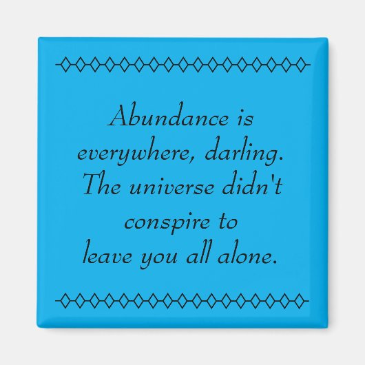 豊富な豊かさ マグネット (正面)