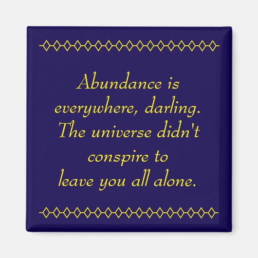 豊富な豊かさ マグネット (正面)