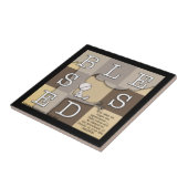 豊富な賛美美しいで タイル (側面)