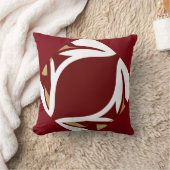 豊富な赤の家のためのパターン枕かタンまたは白 クッション (ブランケット)