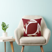 豊富な赤の家のためのパターン枕かタンまたは白 クッション (椅子)