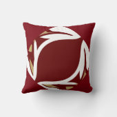 豊富な赤の家のためのパターン枕かタンまたは白 クッション (裏面)