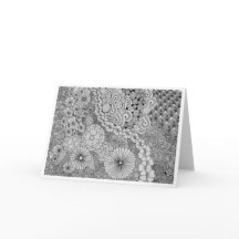 豊富な開花 – カラー可能なノートカード