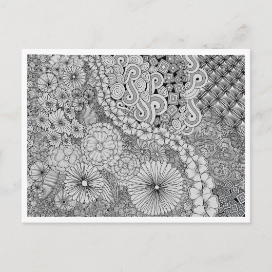 豊富な開花 – カラー可能はがき ポストカード (正面)