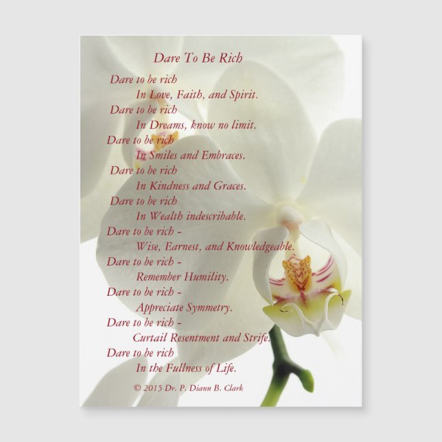 "豊富な"マグネティック・カードがある挑戦 (正面)