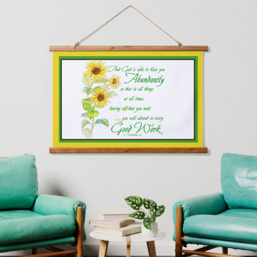 豊富な 吊り下げ型タペストリー (リビング)