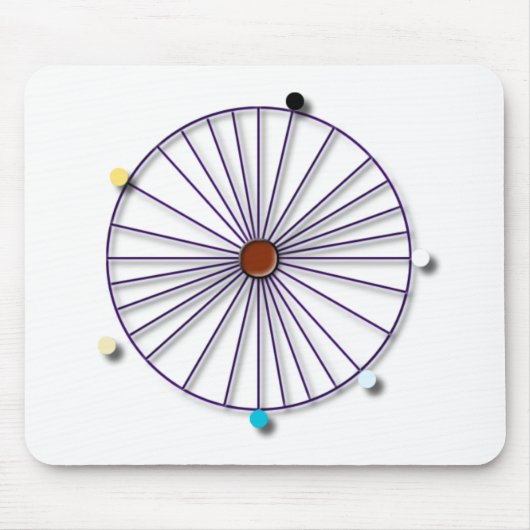 豊富なLa Bontéによるシンプルな神 マウスパッド (正面)