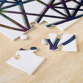 豊富の生命の神聖な幾何学のフラクタル ジグソーパズル (側面)