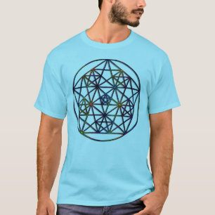 豊富の生命の神聖な幾何学のフラクタル Tシャツ