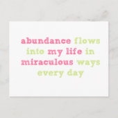 豊富は郵便はがき断言の流れます ポストカード (正面)