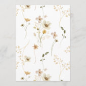 豊富フォーマルな乾燥ヤマトフラス結婚パス 招待状 (裏面)