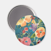 豊富花模様I マグネット (正面/裏面)