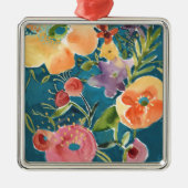 豊富花模様I メタルオーナメント (正面)