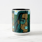 豊富 ツートーンマグカップ (中央)