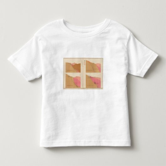 豊庫、ユタシャフトの縦の横断面 トドラーTシャツ (正面)
