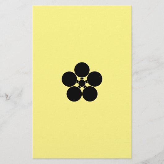 豊後梅鉢_h 便箋 (正面)