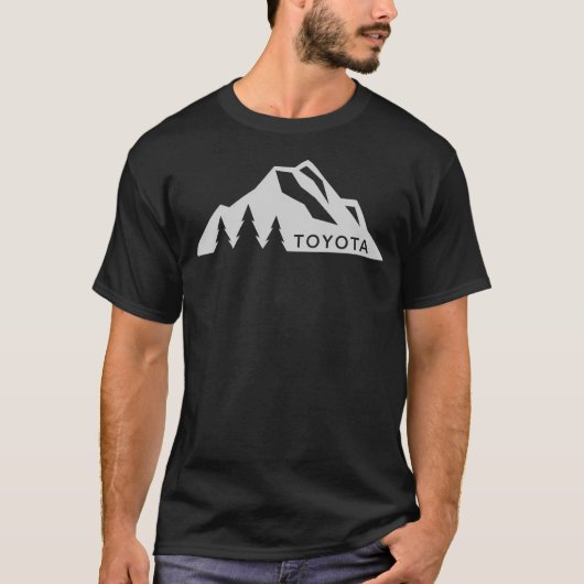 豊田山ロゴバージョン3ホワイト Tシャツ (正面)