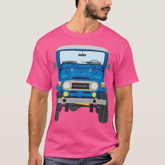 豊田Fj40 (青) Tシャツ (正面)