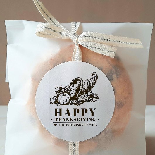 豊穣の角 |感謝祭 ラウンドシール