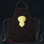 豊臣秀吉の馬印 エプロン<br><div class="desc">[豊臣秀吉ファンの必見]豊臣秀吉の馬印の柄のグッズが登場！豊臣秀吉の「瓢箪」馬印は織田信長が稲葉山城攻めにおいて軍隊の功を挙げて使用を許したと言われている。ところで、秀吉の旗は金ゴールド地に特にシンプルデザインのないであった。</div>