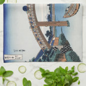 豊西山富士が男橋の下から見る キッチンタオル (折り畳み)