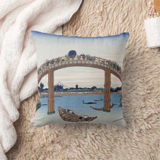 豊西山富士が男橋の下から見る クッション (ブランケット)