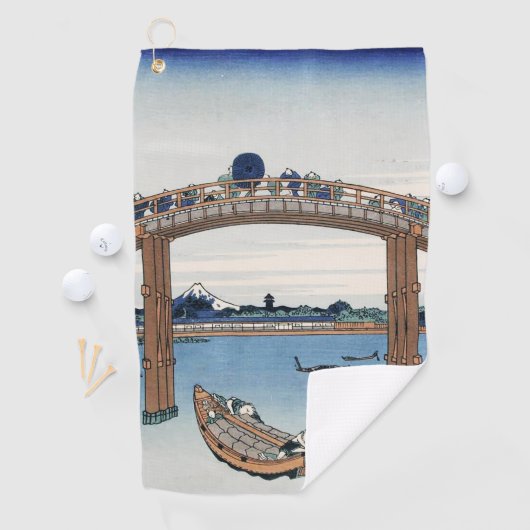 豊西山富士が男橋の下から見る ゴルフタオル (インサイチュ)