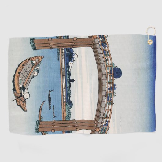 豊西山富士が男橋の下から見る ゴルフタオル (横)