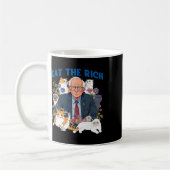 豊食べかなBernie Sandersフローラ猫が再び抵抗 コーヒーマグカップ (左)