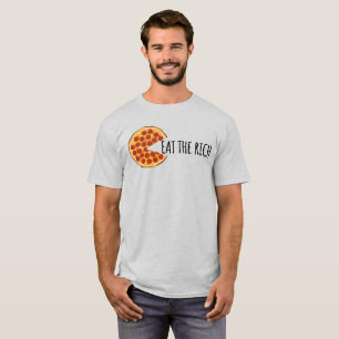 豊食べ富 – 社会主義おもしろいピザTシャツ Tシャツ