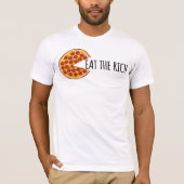 豊食べ富 – 社会主義おもしろいピザTシャツ Tシャツ (正面)